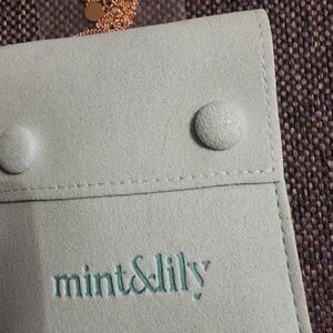 Gold Necklace Aquamarine Birthstone